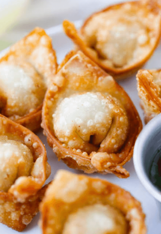 Golden fried 3322 pork wantons